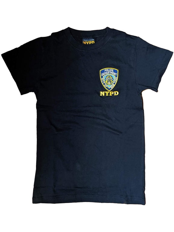 Short Sleeve T-Shirt with Embroidered Logo Navy Medium