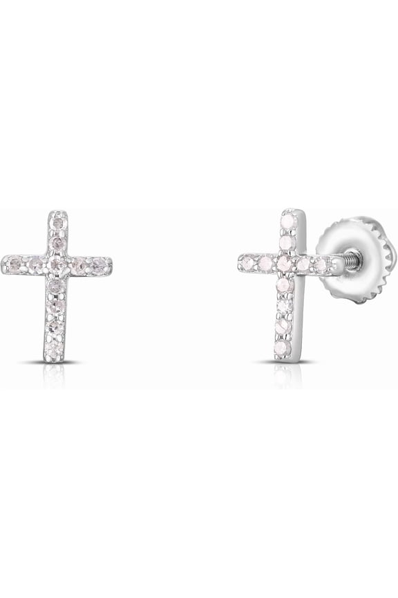 1.50 Ct Round Cut Diamond Screw Back Womens Stud Earrings 14K White Gold Plated 925 Sterling Silver