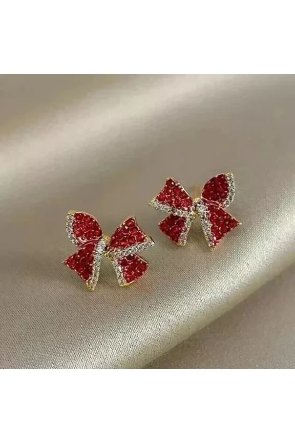 2.00 Ctw Round Cut Red Ruby Womens Stud Earrings 14K Yellow Gold Plated 925 Sterling Silver