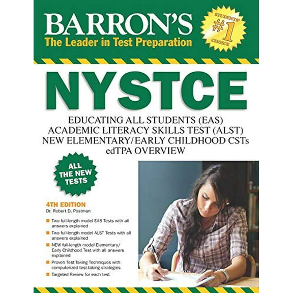 Pre-Owned NYSTCE: EAS / ALST / CSTs / edTPA (Barron's Test Prep NY) Paperback