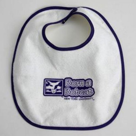 NYU Bobcats - Newborn Snap Bib