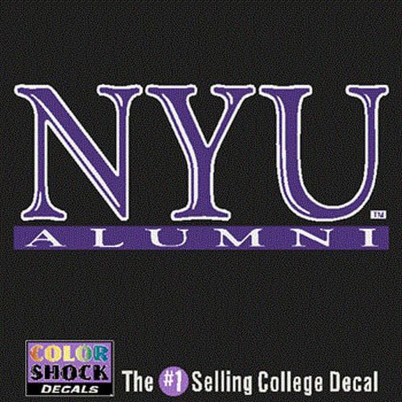 NYU Bobcats Violets Decal - NYU Over Alumni