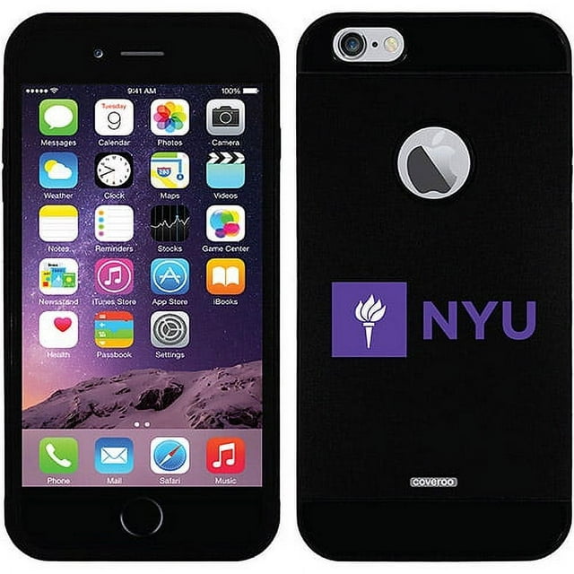 NYU Logo Side Design on Apple iPhone 6 Plus Guardian Case by Coveroo