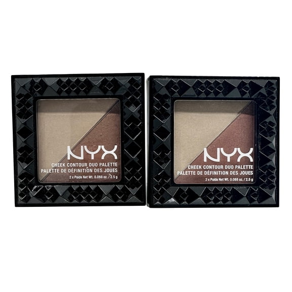 NYX Cheek Contour Duo Palette Perfect Match 0.17 oz Set of 2