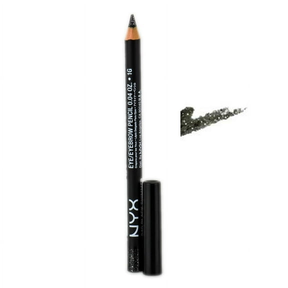 NYX Cosmetics NYX Eye/Eyebrow Pencil, SPE940 Black Shimmer - 0.04 oz