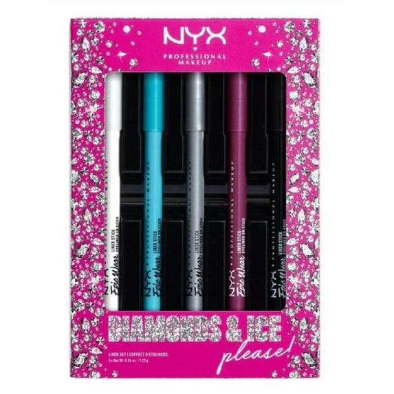 NYX Diamonds & Ice Please! EPIC wear Eye Liner set 5 shades