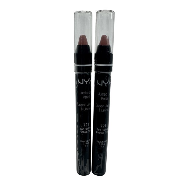 NYX Jumbo Lip Pencil 721 Soft Fuchsia 0.18 oz Set of 2