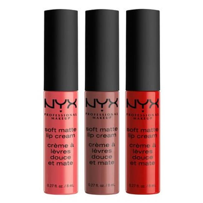 NYX NYX27 Soft Matte Lip Cream Trio - Set of 6