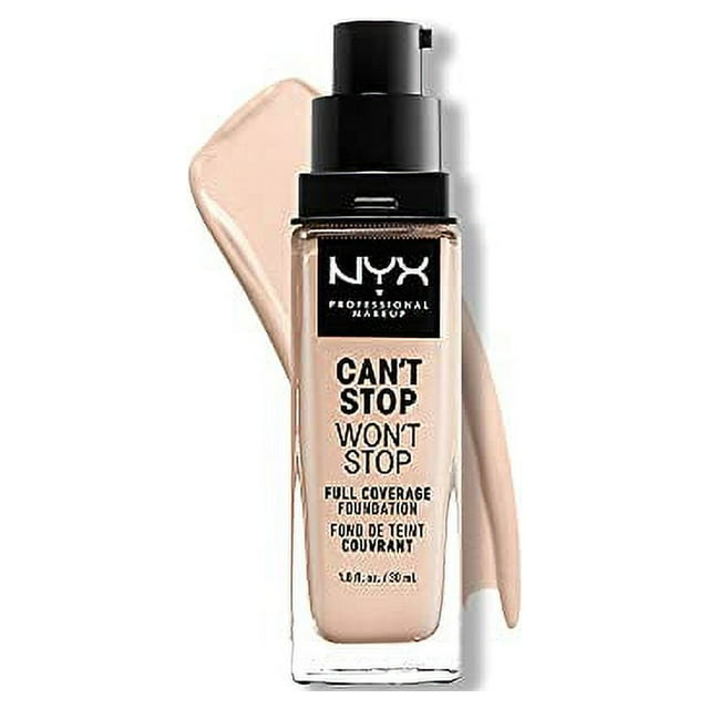 NYX PROFESSIONAL MAKEUP Can't Stop Won't Stop Foundation, 24h Full Coverage Matte Finish - Deep Rich
