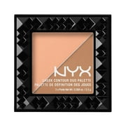 NYX PROFESSIONAL MAKEUP Cheek Contour Duo Palette, Two To Tango, 0.18 Ounce