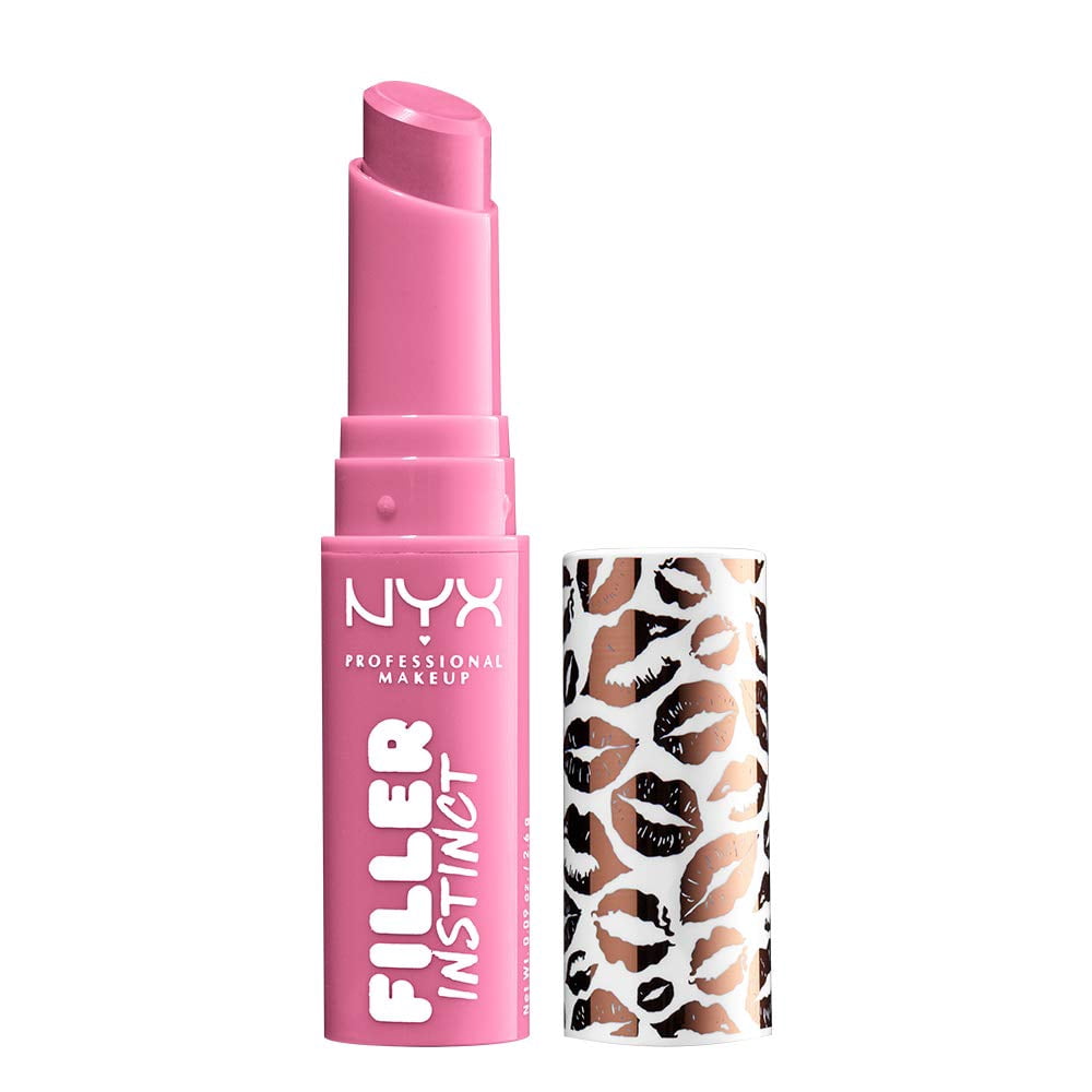 NYX PROFESSIONAL MAKEUP Filler Instinct Plumping Lip Color – Lip Balm Mit Hyaluron, 8h Feuchtigkeit, Farbe Sugar Pie