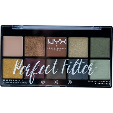 NYX PROFESSIONAL MAKEUP Perfect Filter Shadow Palette, Olive You, 0.6 Ounce