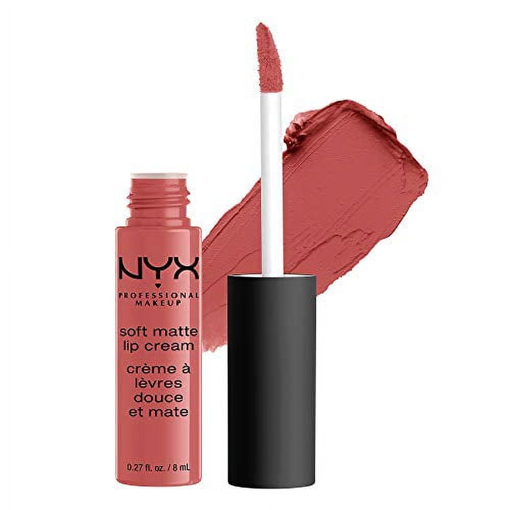 NYX PROFESSIONAL MAKEUP Soft Matte Lip Cream, High-Pigmented Cream Lipstick  - Zurich, Matte Muted Rose