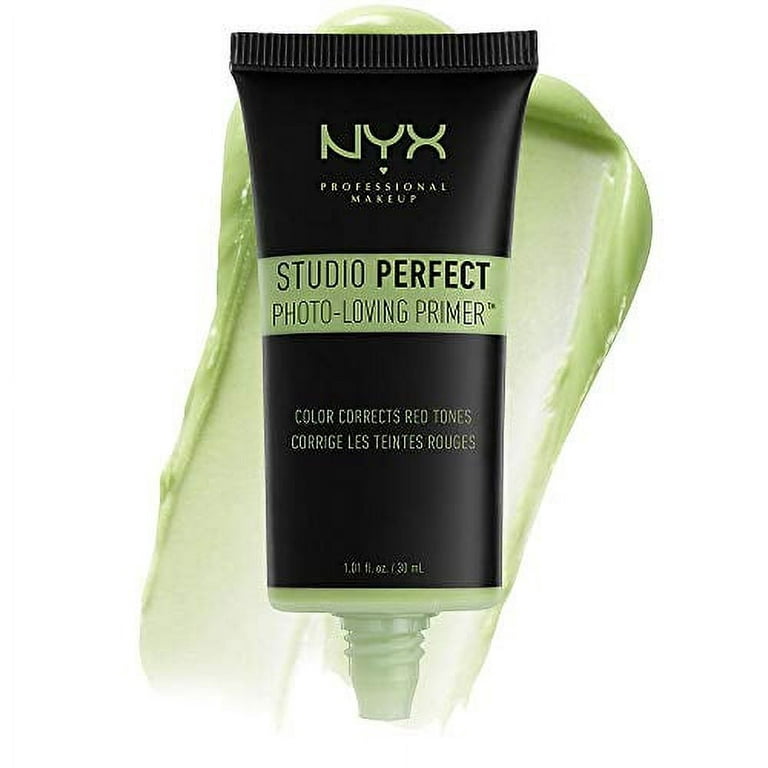 NYX PROFESSIONAL MAKEUP Studio Perfect Primer, Vegan Face Primer - Green  (Color-Correcting)