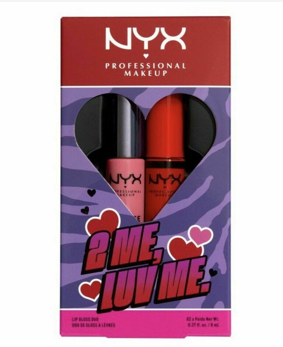 NYX Professional Makeup 2 Set Me, VDBGD01 Luv Butter 2 Me. Piece Gloss