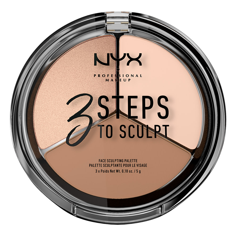 NYX Professional Makeup 3 Steps to Sculpt Face Sculpting Palette, Fair - image 1 of 7