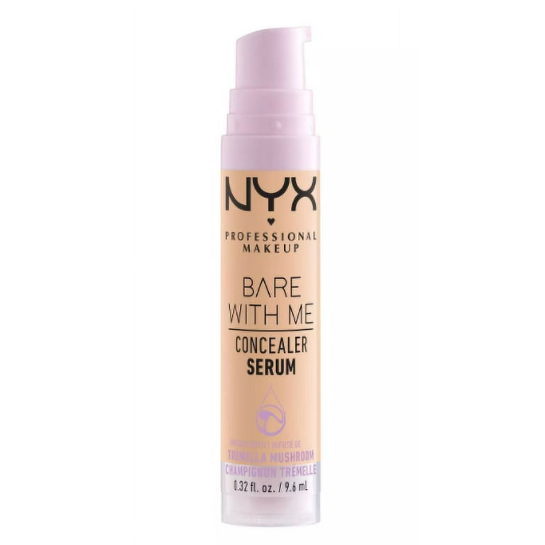 NYX Professional Makeup Bare With Me Concealer Serum, Medium Coverage,  Beige, 0.32 fl oz