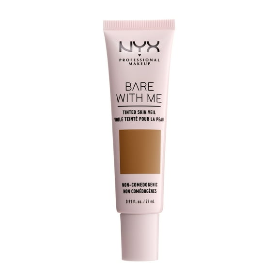 NYX Professional Makeup Bare With Me Tinted Skin Veil, Lightweight BB Cream, Cinammon Mahogany
