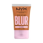 NYX Professional Makeup Bare with Me Blur Skin Tint Foundation, Medium Coverage, Caramel