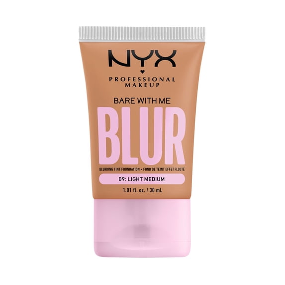 NYX Professional Makeup Bare with Me Blur Skin Tint Foundation, Medium Coverage, Light Medium