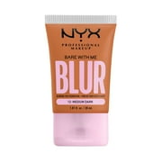NYX Professional Makeup Bare with Me Blur Skin Tint Foundation, Medium Coverage, Medium Dark