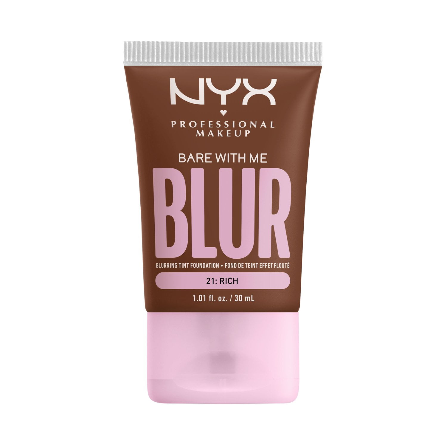 NYX Professional Makeup Bare with Me Blur Skin Tint Foundation, Medium Coverage, Rich