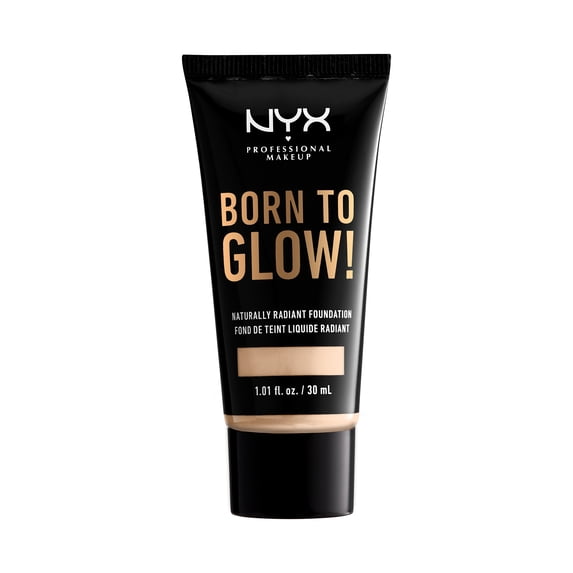 NYX Professional Makeup Born To Glow Naturally Radiant Foundation, Medium Coverage, Fair