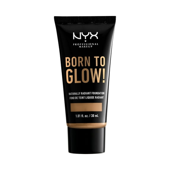 NYX Professional Makeup Born To Glow Naturally Radiant Foundation, Medium Coverage, Golden