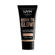 NYX Professional Makeup Born To Glow Naturally Radiant Foundation, Medium Coverage, Porcelain, 1.01 fl oz
