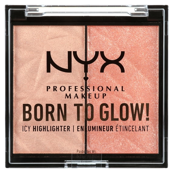 NYX Professional Makeup Born to Glow Highlighter Duo, High Key Flex, 0.07 oz