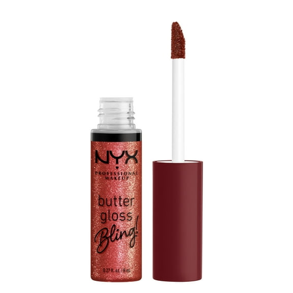 NYX Professional Makeup Butter Gloss Bling, Non-Sticky Lip Gloss, Big Spender, 0.27 Oz