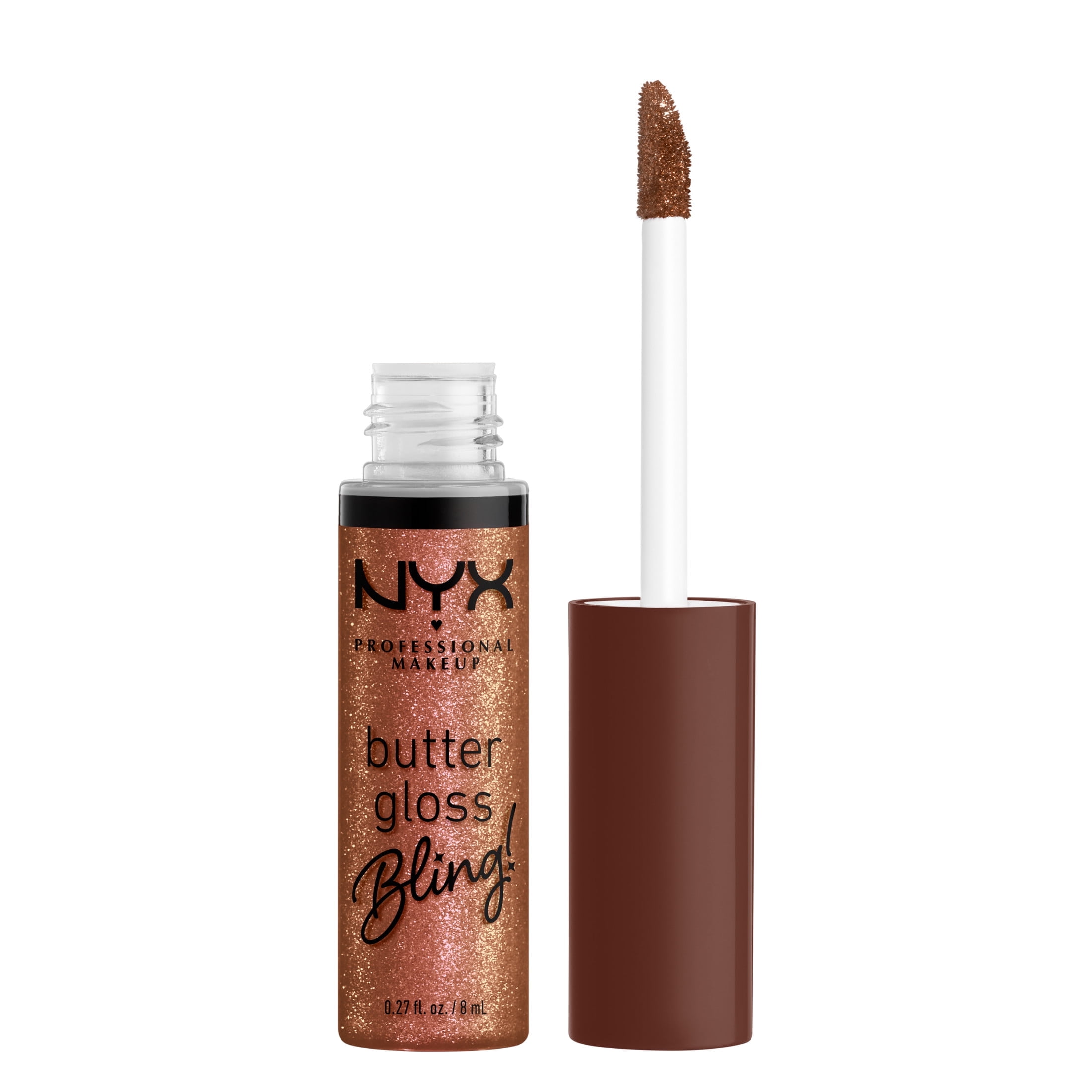 NYX Professional Makeup Butter Gloss Bling Non-sticky Lip Gloss, Hustla, 0.27 fl oz