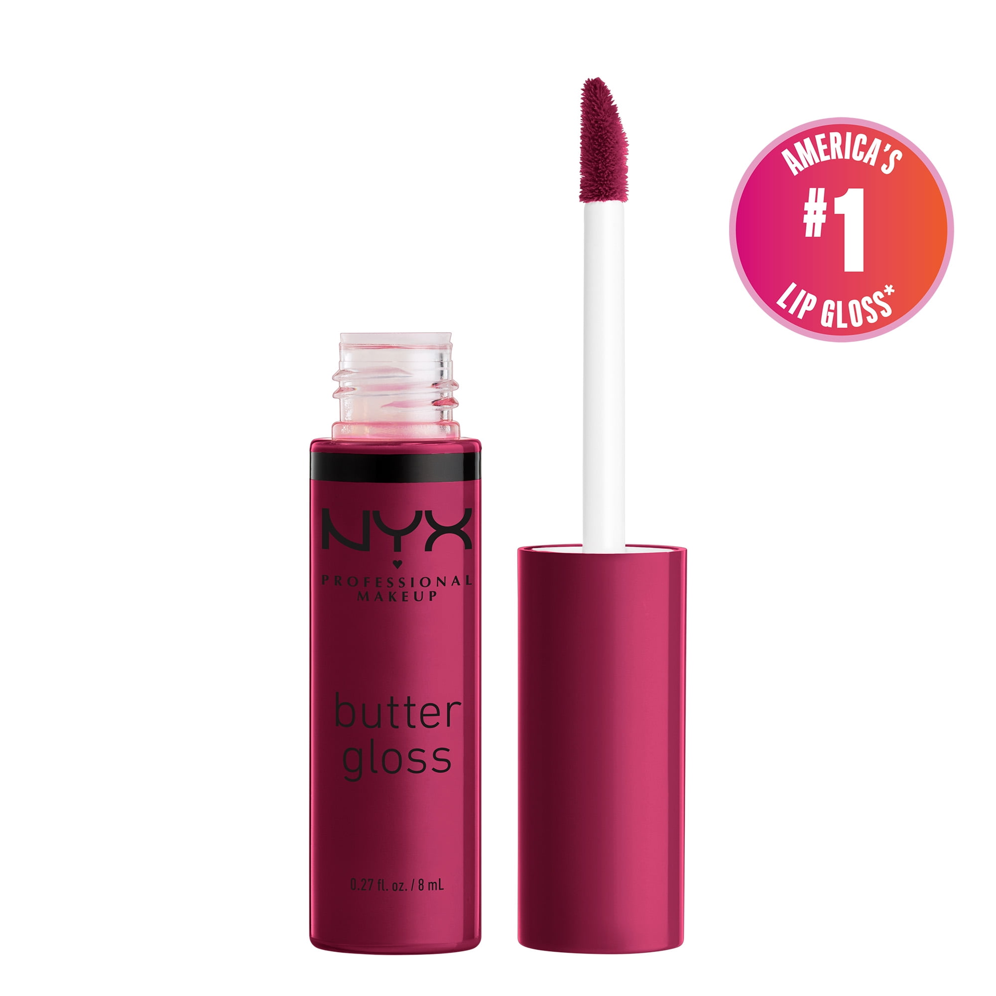 NYX Professional Makeup Butter Gloss, NonSticky Lip Gloss, Devil's Food Cake, 0.27 Oz