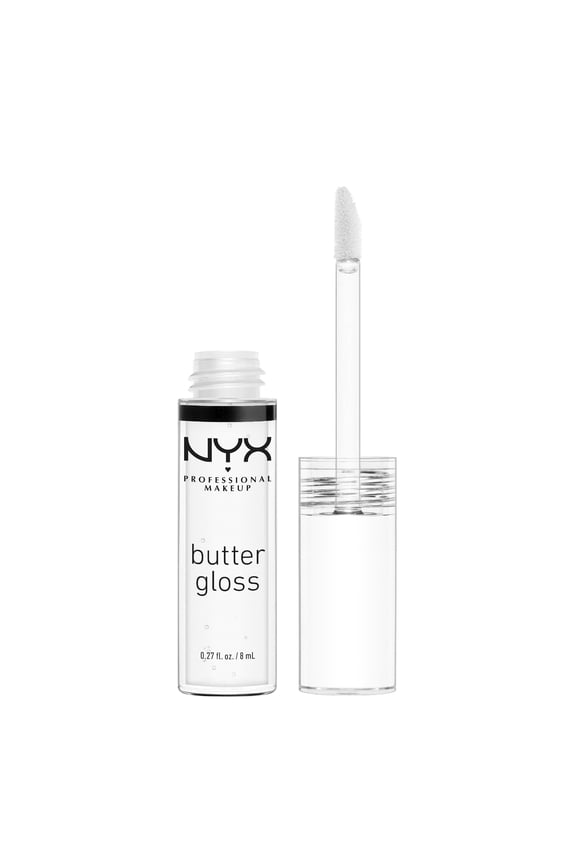 Butter Gloss, Non-Sticky Lip Glosses, Sugar Glass (Clear), 0.27 oz