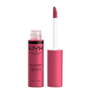 NYX Professional Makeup Butter Gloss, Non-sticky Lip Gloss, Strawberry Cheesecake 0.27 Oz