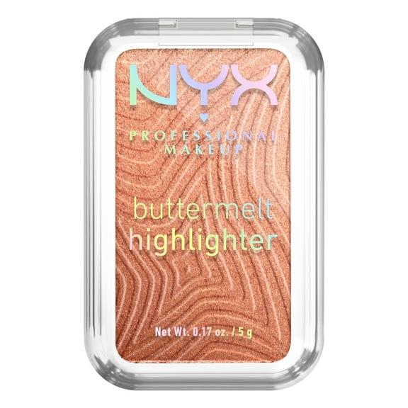 NYX Professional Makeup Buttermelt Powder Highlighter 12H Wear, Butta in Bronze 35