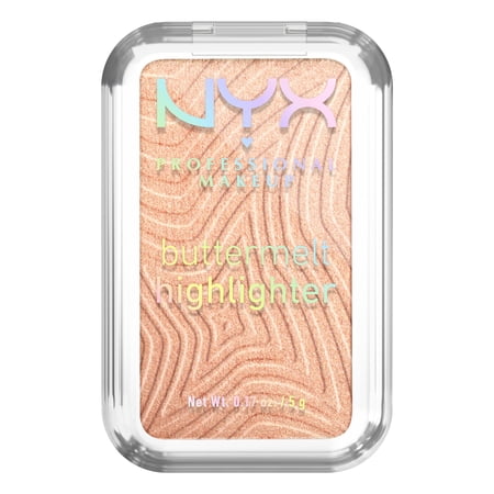 NYX Professional Makeup Buttermelt Powder Highlighter 12H Wear, Glaze it Butta 10