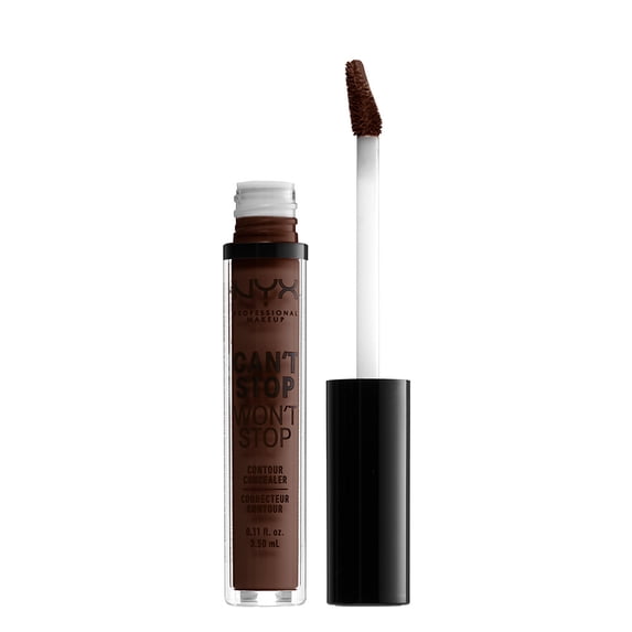 NYX Professional Makeup Can't Stop Won't Stop Full Coverage Concealer, 24Hr Matte Finish, Deep Espresso