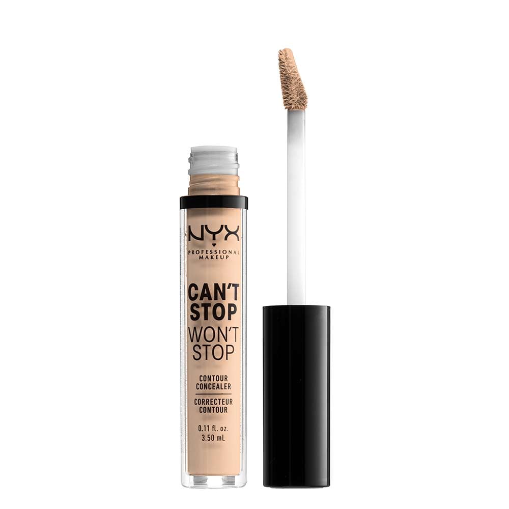 NYX Professional Makeup Can\'t Stop Won\'t Stop Full Coverage Concealer, 24Hr  Matte Finish, Vanilla