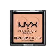 NYX Professional Makeup Can't Stop Won't Stop Mattifying Pressed Powder, Bright Peach, 0.21 oz.