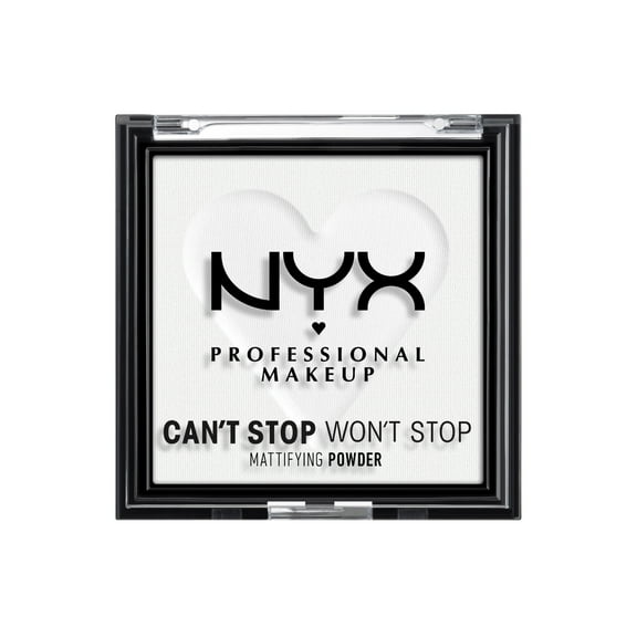 NYX Professional Makeup Can't Stop Won't Stop Mattifying Pressed Powder, Bright Translucent, 0.21 oz
