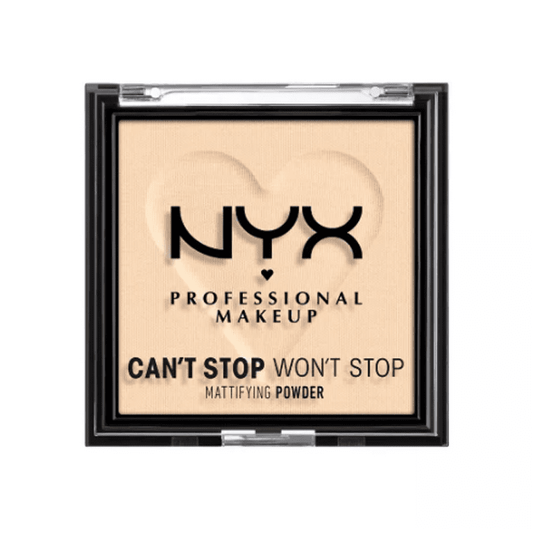 NYX Professional Makeup Can\'t Stop Won\'t Stop Mattifying Pressed Powder,  Fair, 0.21 oz