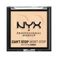 thumbnail interactive-video image 1 of NYX Professional Makeup Can't Stop Won't Stop Mattifying Pressed Powder, Light, 0.21 oz, 1 of 12