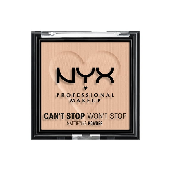 NYX Professional Makeup Can't Stop Won't Stop Mattifying Pressed Powder, Medium, 0.21 oz