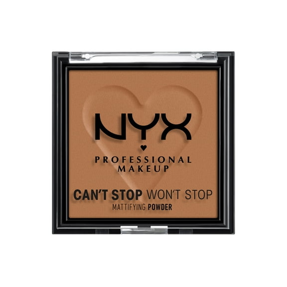 NYX Professional Makeup Can't Stop Won't Stop Mattifying Pressed Powder, Mocha, 0.21 oz