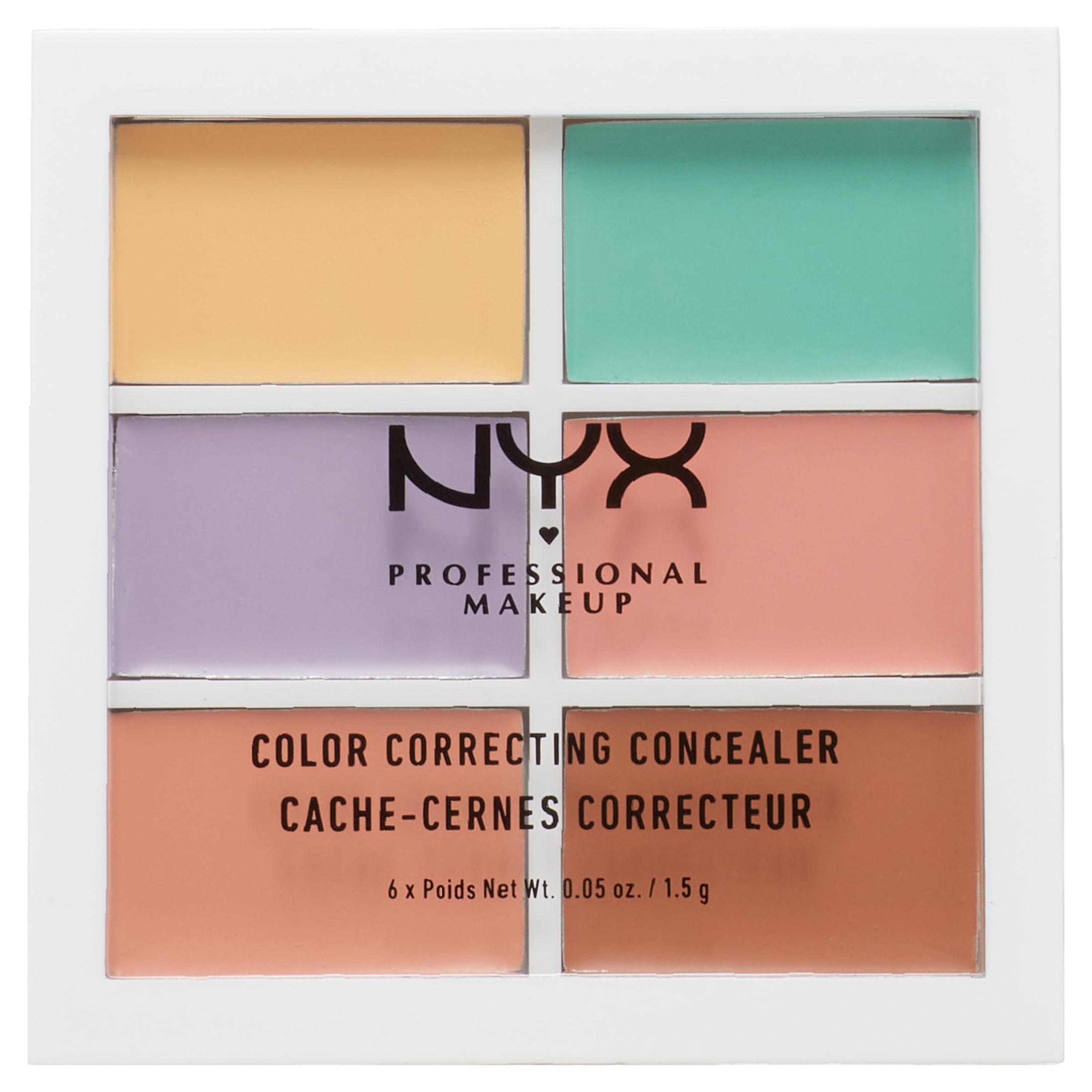 NYX Professional Makeup Correct, Contour Palette, Universal Correcting -