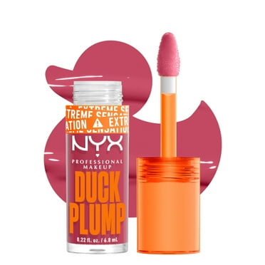NYX Professional Makeup Duck Plump Plumping Lip Gloss, Strike a Rose, 0.23 fl oz