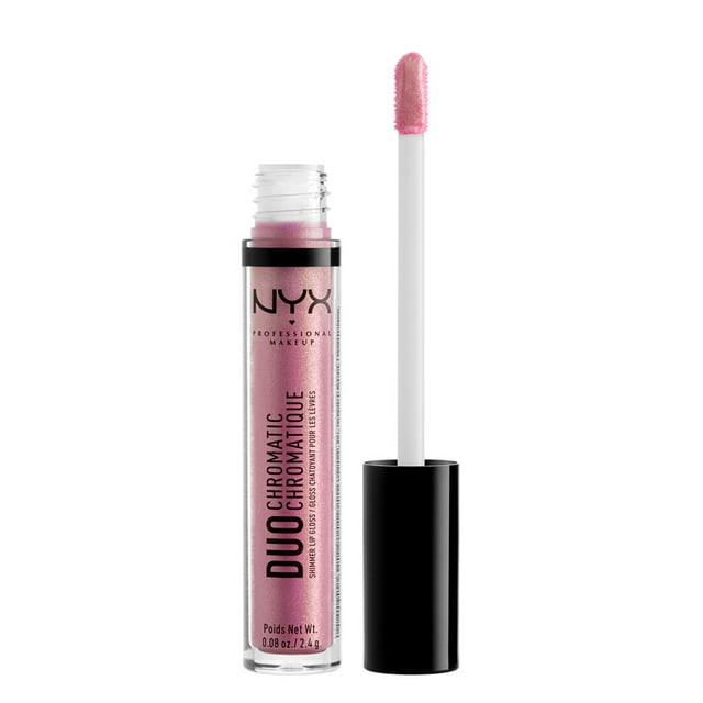 NYX Professional Makeup Duo Chromatic Lip Gloss, Booming