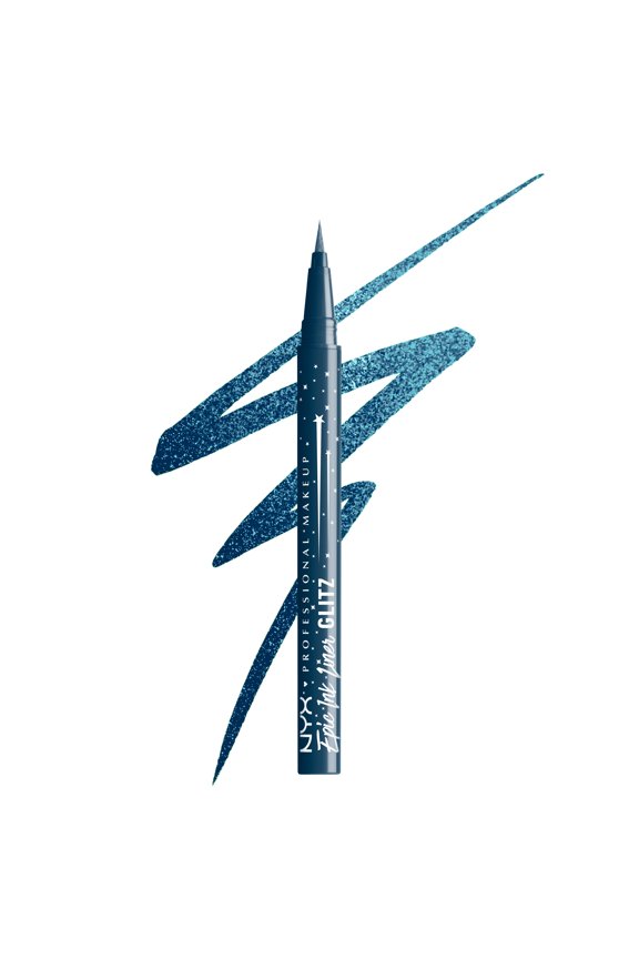 Epic Ink Glitz, Metallic Liquid Eyeliner, Denim Dazzle, 0.03 fl oz