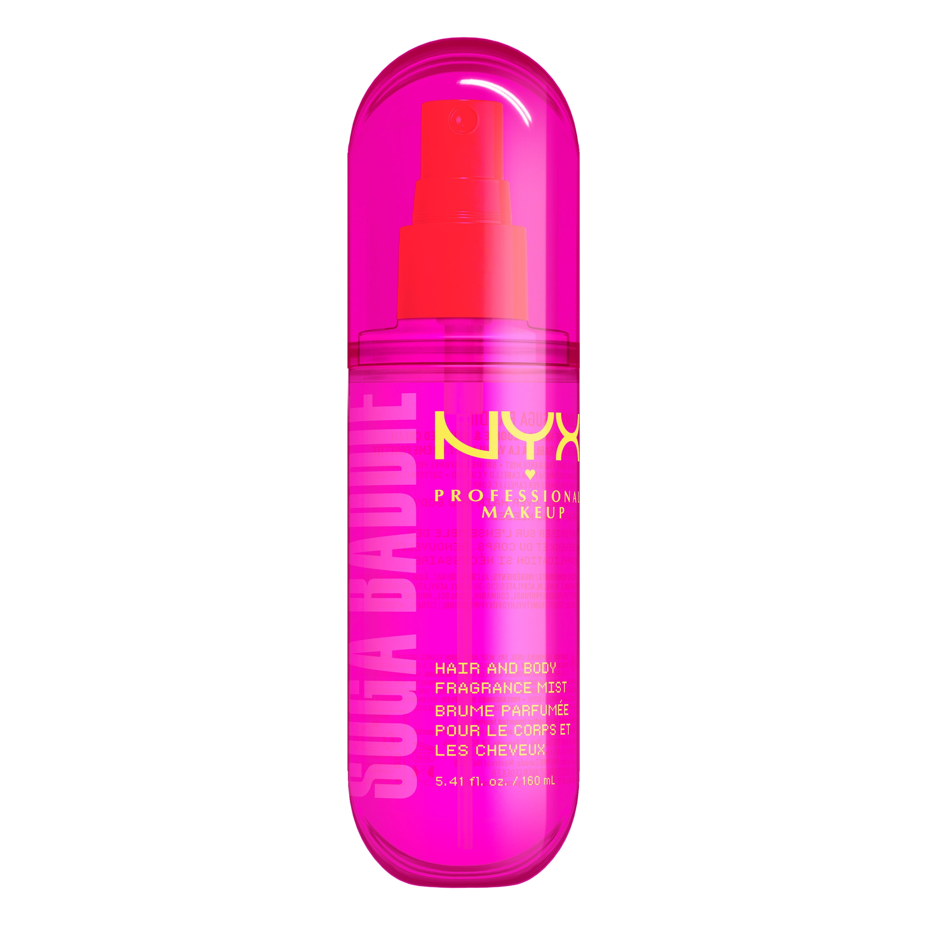 NYX Professional Makeup Fat Oil Vanilla Whipped Cream Body Spray Hair Mist, Suga Baddie, 5.4 fl oz